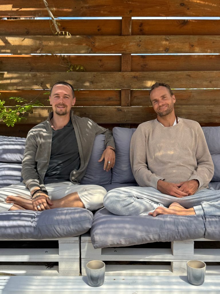 Michaël Bijker and Thomas Mathias, teachers of the Meditation Instructor Course