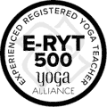 Logo for E-RYT500, Experienced Registered Yoga Teacher